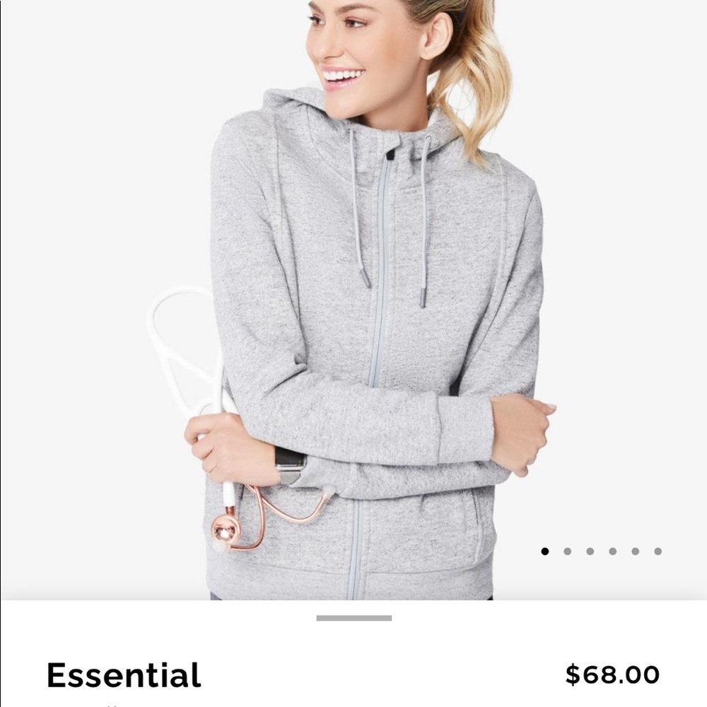 Figs Hoodie M Gray